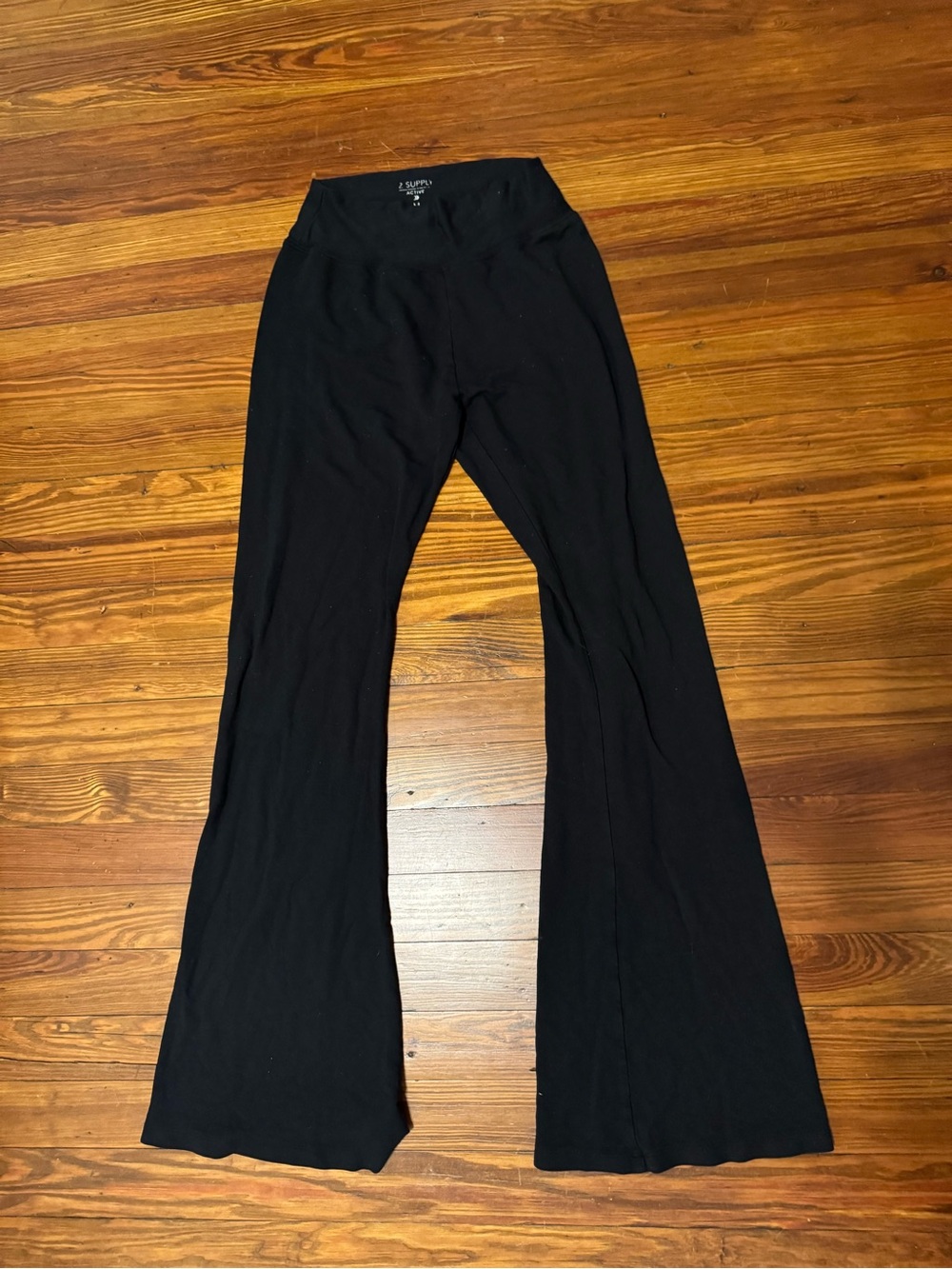 Black ZSUPPLY Women's Yoga Pants - Soft Stretch Flare